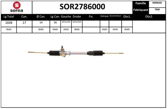 Steering Gear (SOR2786000)