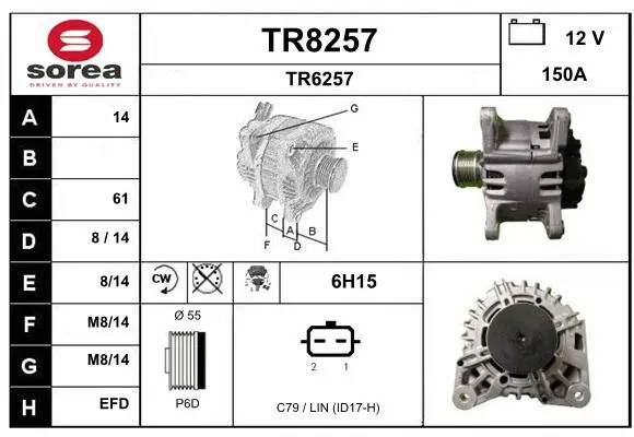 Alternator (TR8257)