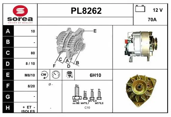 Alternator (PL8262)
