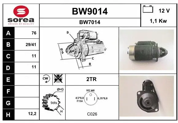 Starter (BW9014)