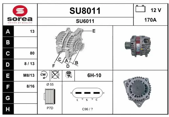 Alternator (SU8011)