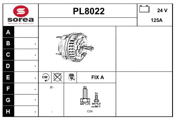 Alternator (PL8022)