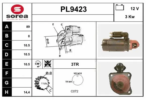 Starter (PL9423)