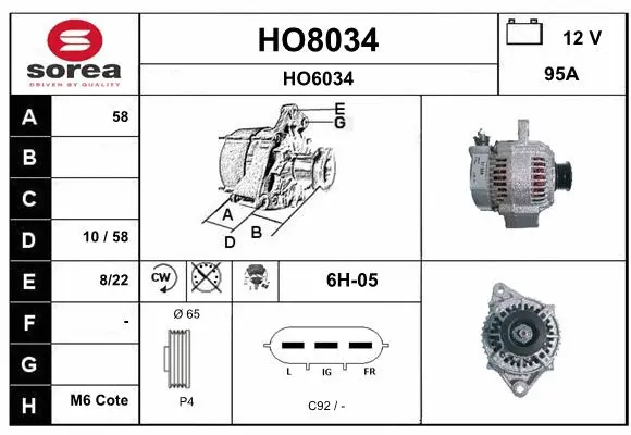 Alternator (HO8034)
