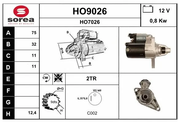 Starter (HO9026)
