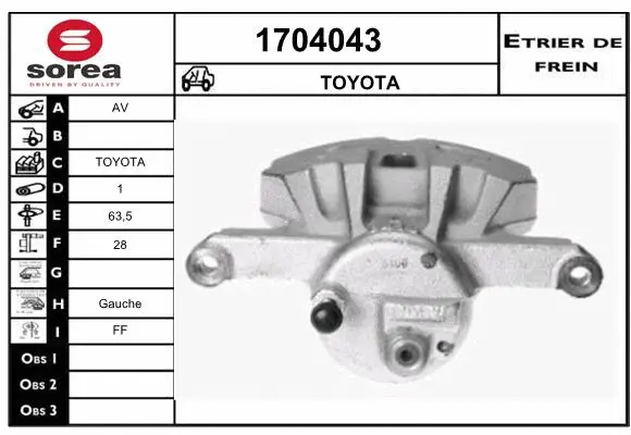 Brake Caliper (1704043)