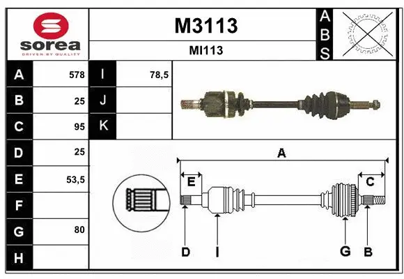 Drive Shaft (M3113)