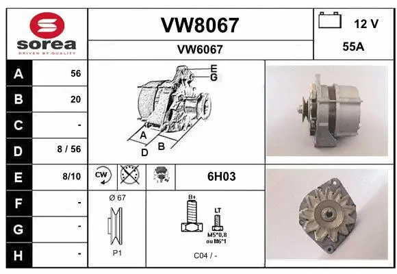 Alternator (VW8067)