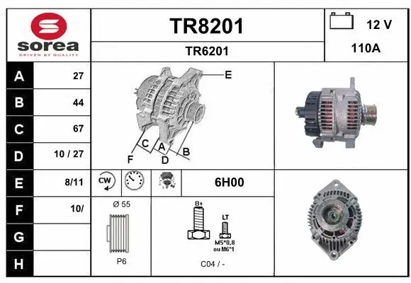Alternator (TR8201)