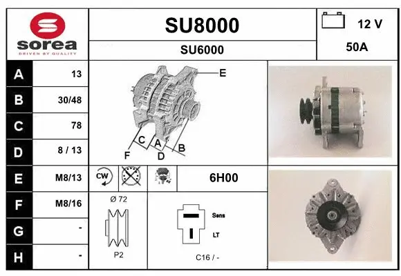 Alternator (SU8000)