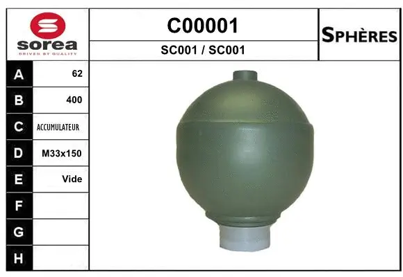 Pressure Accumulator, pneumatic suspension (C00001)