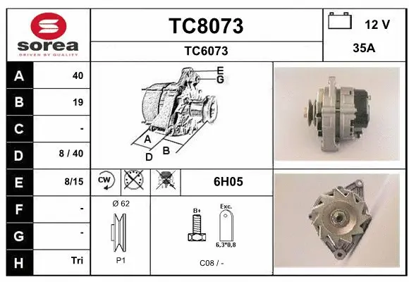 Alternator (TC8073)