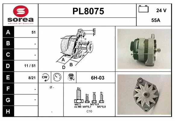 Alternator (PL8075)