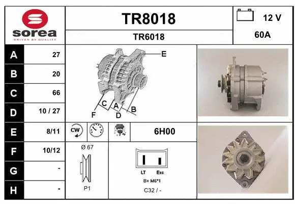 Alternator (TR8018)