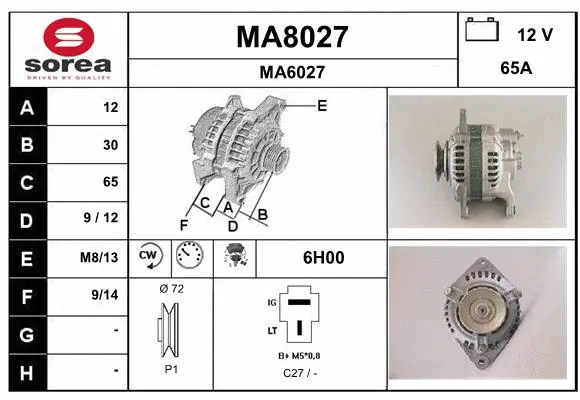 Alternator (MA8027)