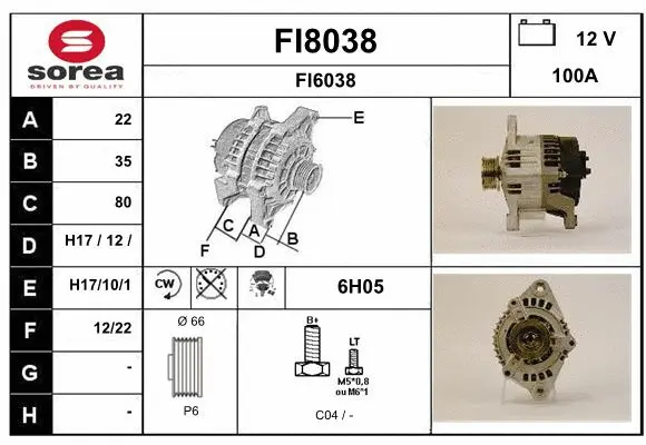 Alternator (FI8038)