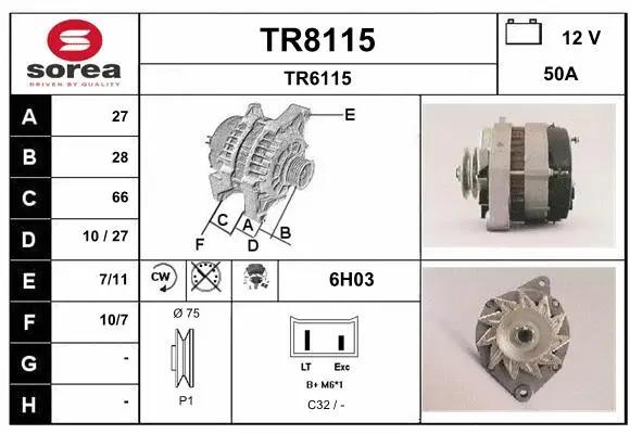 Alternator (TR8115)