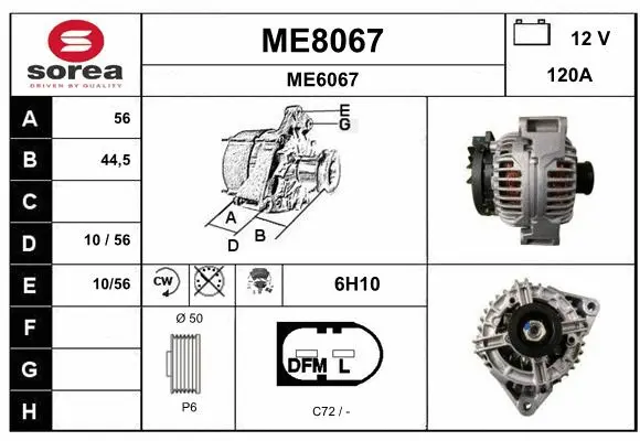 Alternator (ME8067)