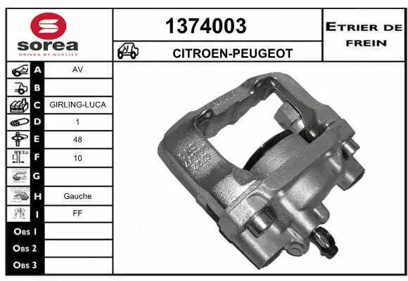 Brake Caliper (1374003)