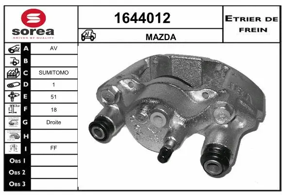 Brake Caliper (1644012)