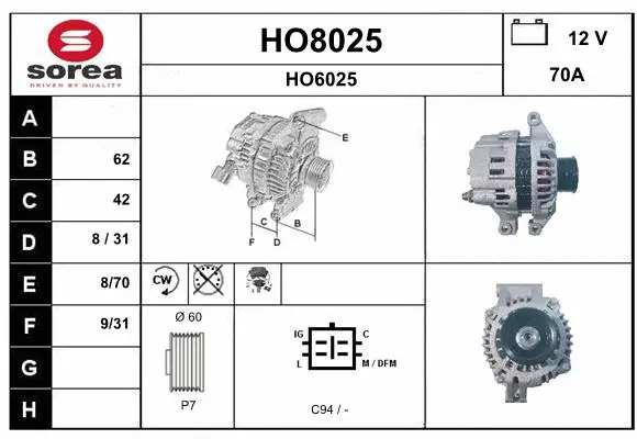Alternator (HO8025)