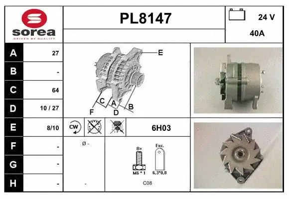 Alternator (PL8147)