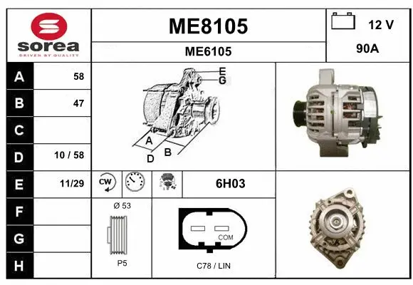 Alternator (ME8105)