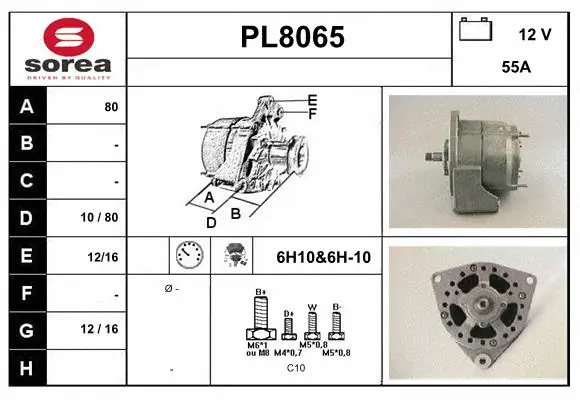 Alternator (PL8065)