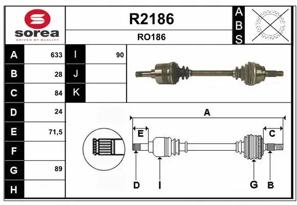 Drive Shaft (R2186)