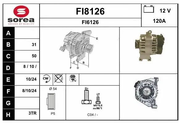 Alternator (FI8126)