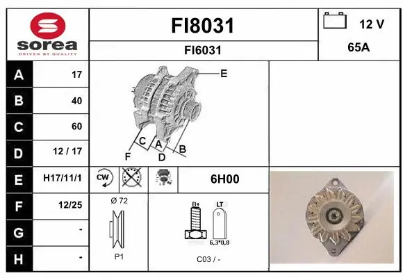 Alternator (FI8031)