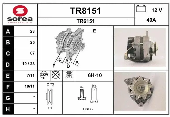 Alternator (TR8151)