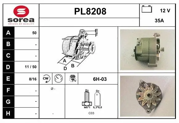 Alternator (PL8208)