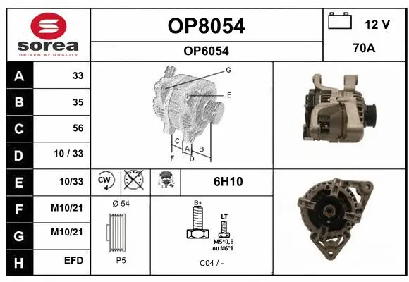 Alternator (OP8054)