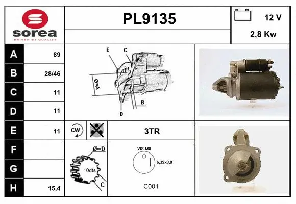 Starter (PL9135)