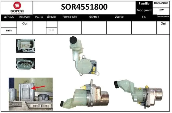 Hydraulic Pump, steering (SOR4551800)