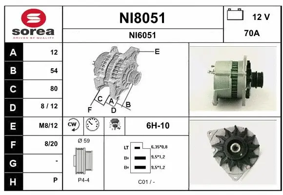 Alternator (NI8051)