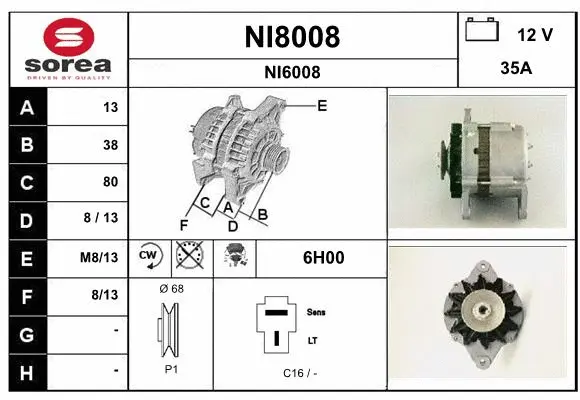 Alternator (NI8008)
