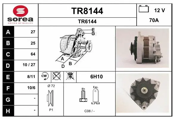 Alternator (TR8144)