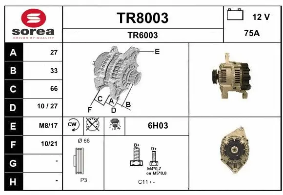 Alternator (TR8003)