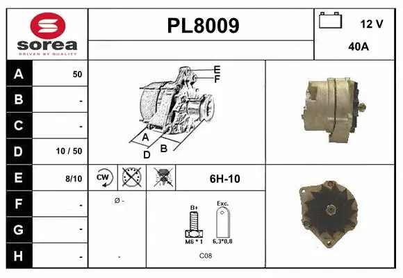 Alternator (PL8009)