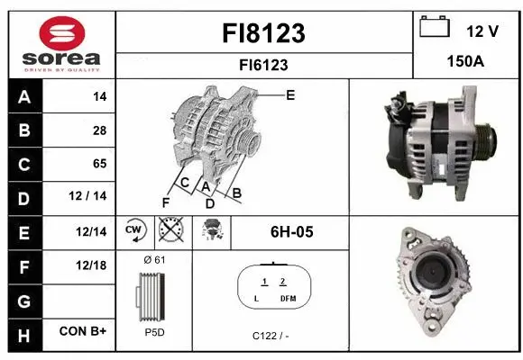 Alternator (FI8123)