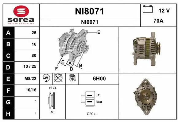 Alternator (NI8071)