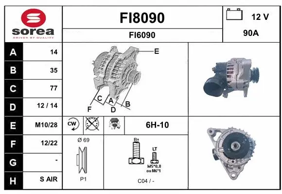 Alternator (FI8090)