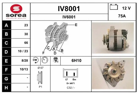 Alternator (IV8001)