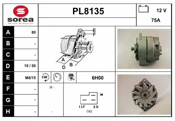 Alternator (PL8135)
