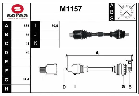 Drive Shaft (M1157)
