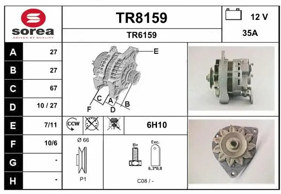 Alternator (TR8159)