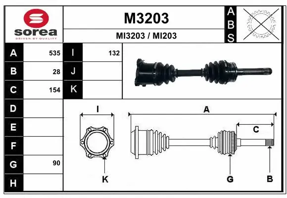 Drive Shaft (M3203)