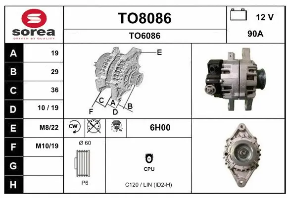 Alternator (TO8086)